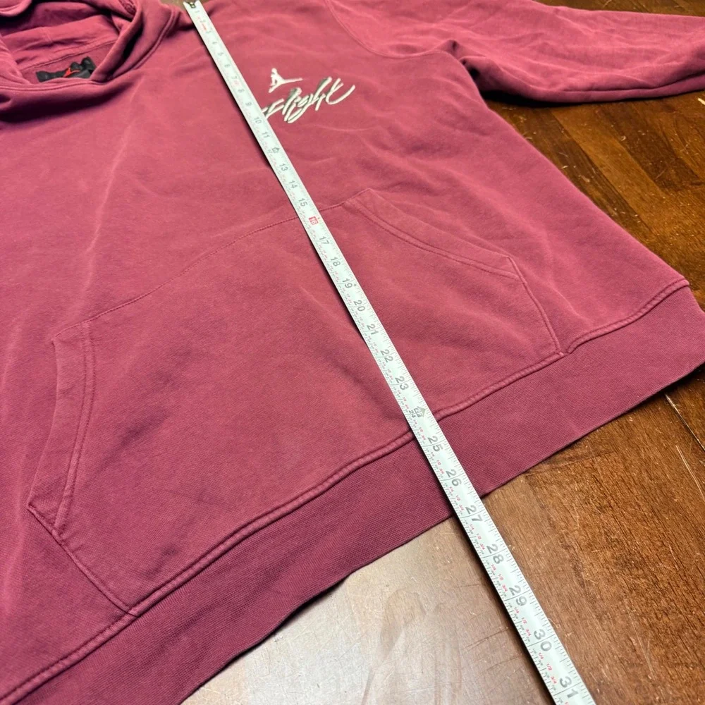 Jordan Flight‎ Hoodie Men XL Cherrywood Red DQ7505-680 Fleece Pullover